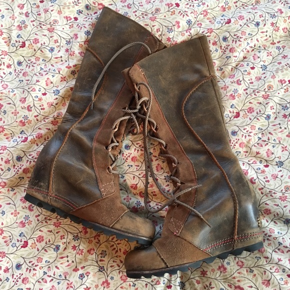 🦊SOLD🦊 Sorel Cate the Great Wedge Boot sz. 7.5 - Picture 2 of 6